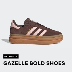 Adidas Gazelle Bold Women's Sneakers - Brown and Pink